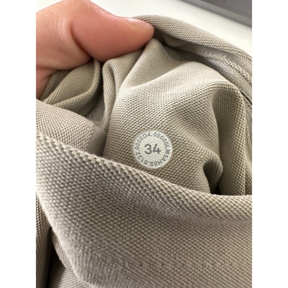 Lululemon ABC Pant Utilitech Raw Linen Chino Trousers Athleisure Men's Size 34 - Picture 9 of 9